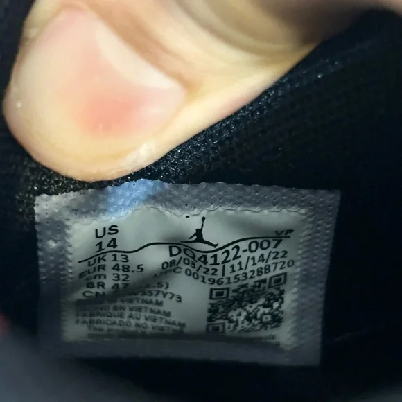 Jordan 37 Bred Black/Red size 14 BRAND NEW MEN’S BASKETBALL SHOES - Picture 5 of 5